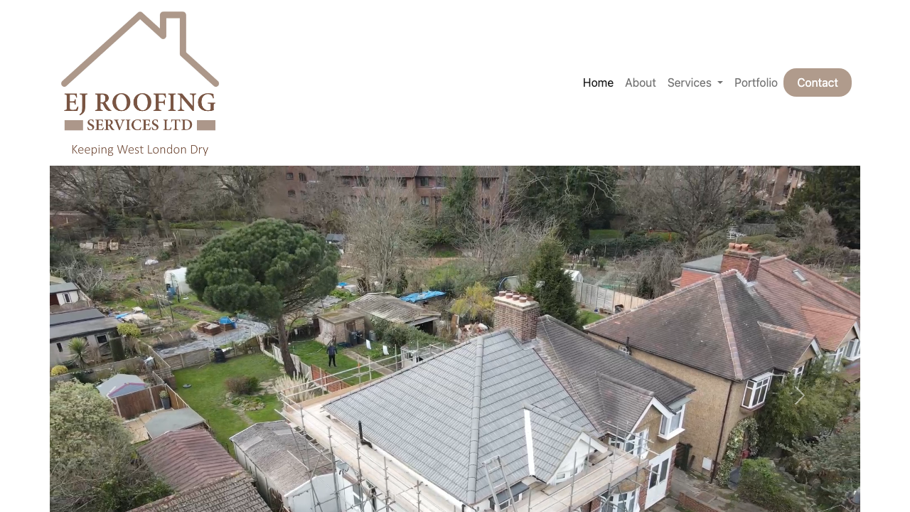 EJ ROOFING SERVICES LIMITED website preview