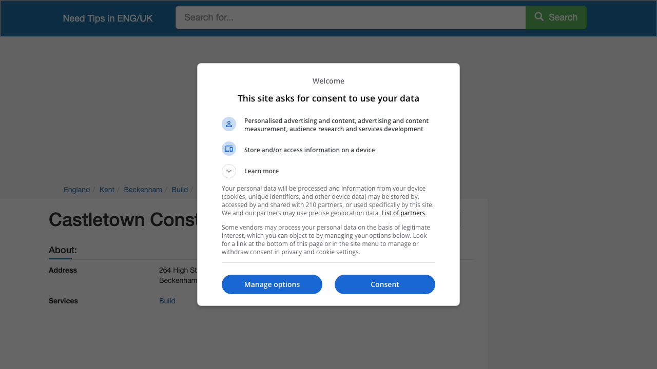 CASTLETOWN CONSTRUCTION & MAINTENANCE LIMITED website preview