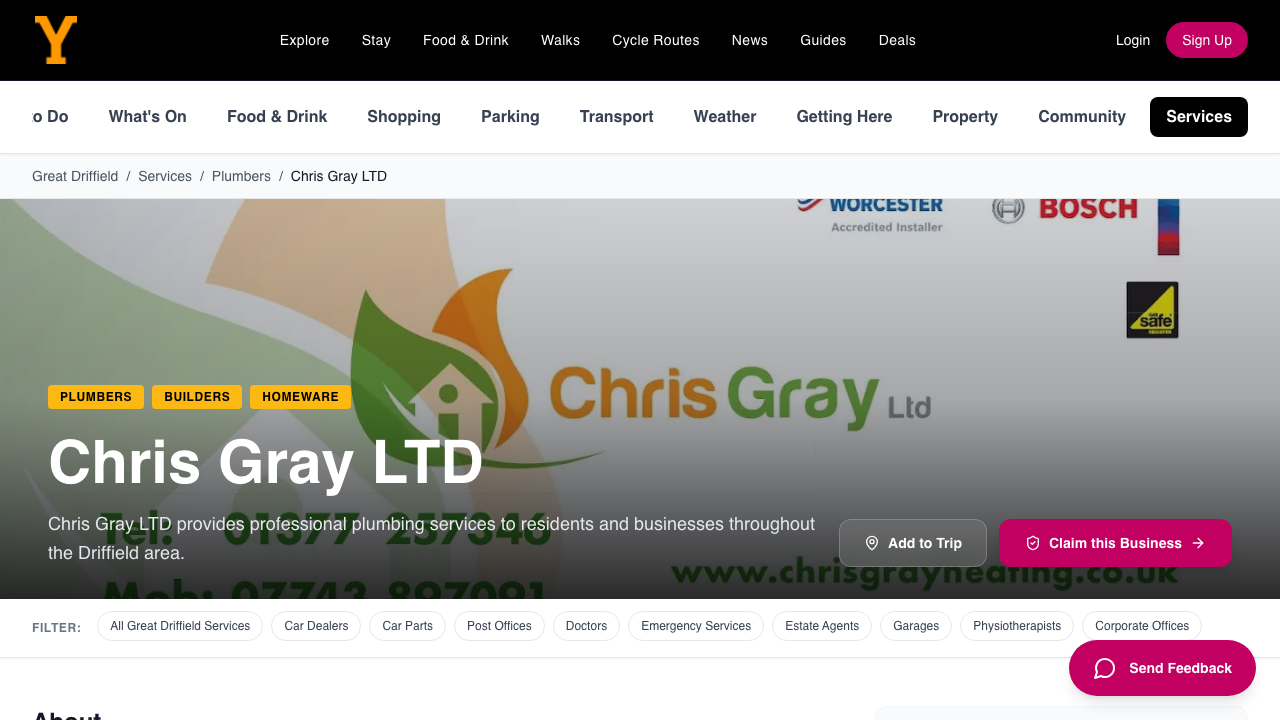 CHRIS GRAY LTD website preview