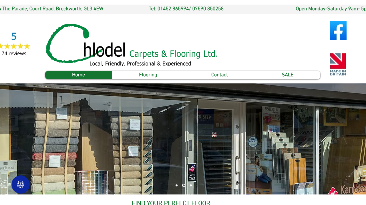CHLODEL CARPETS AND FLOORING LIMITED website preview