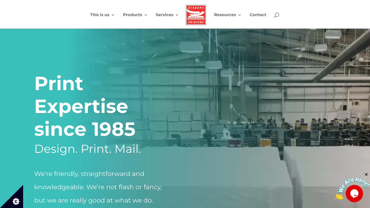 BISHOPS PRINTING LIMITED website preview