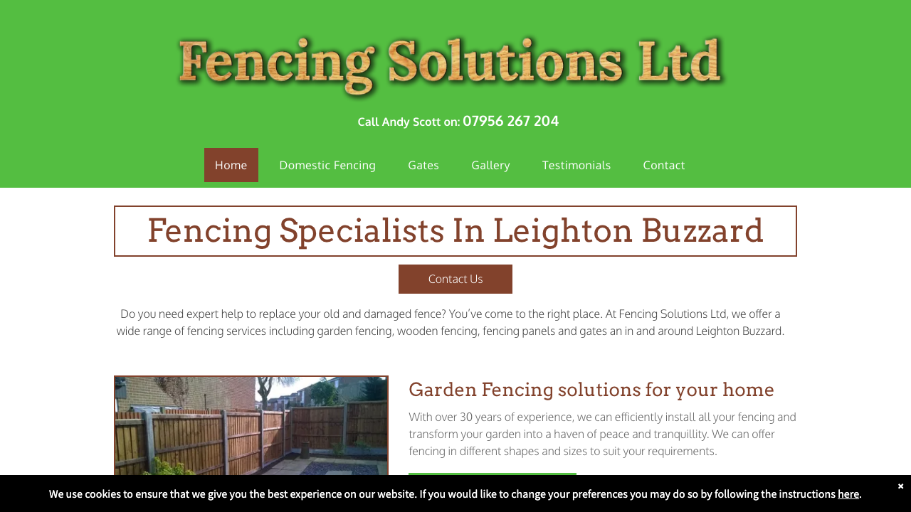 FENCING SOLUTIONS LIMITED website preview