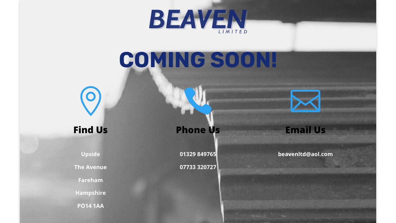 BEAVEN LIMITED website preview