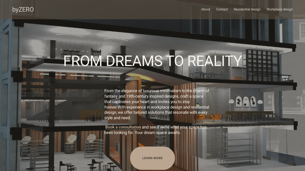 BYZERO LIMITED website preview