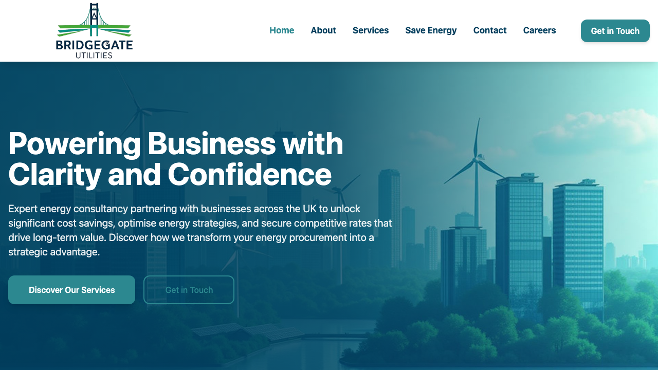 BRIDGEGATE UTILITIES LTD website preview