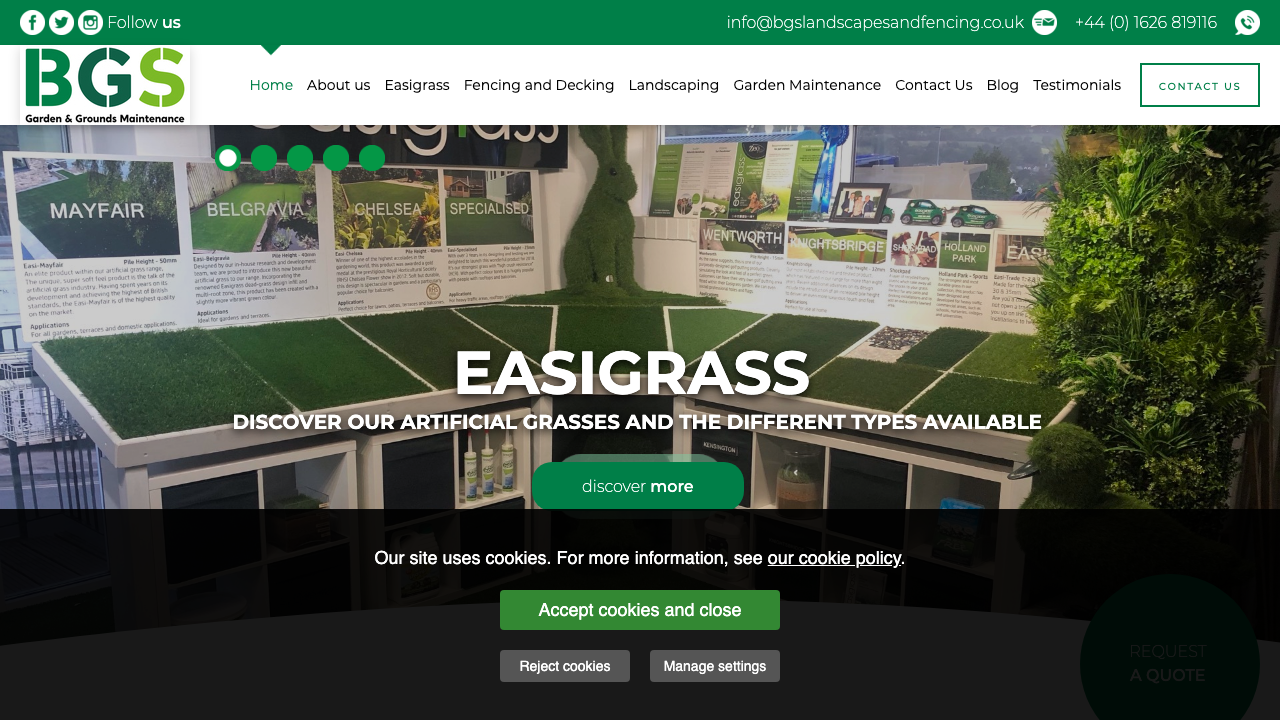 BISHOPSTEIGNTON GARDENING SERVICES LTD website preview