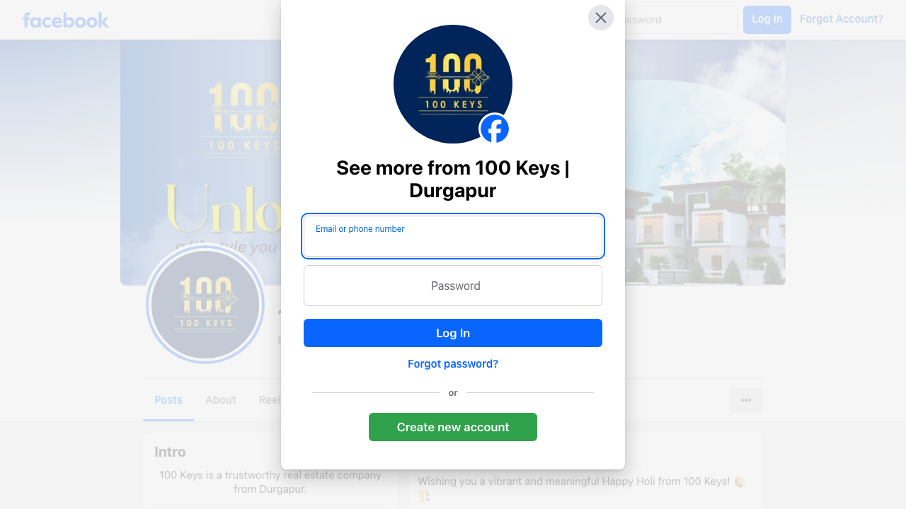 100 KEYS LTD website preview