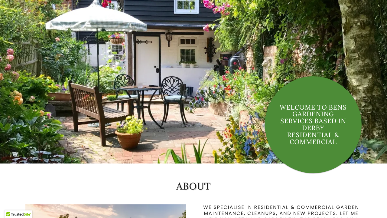 BEN'S GARDEN SERVICES LTD website preview