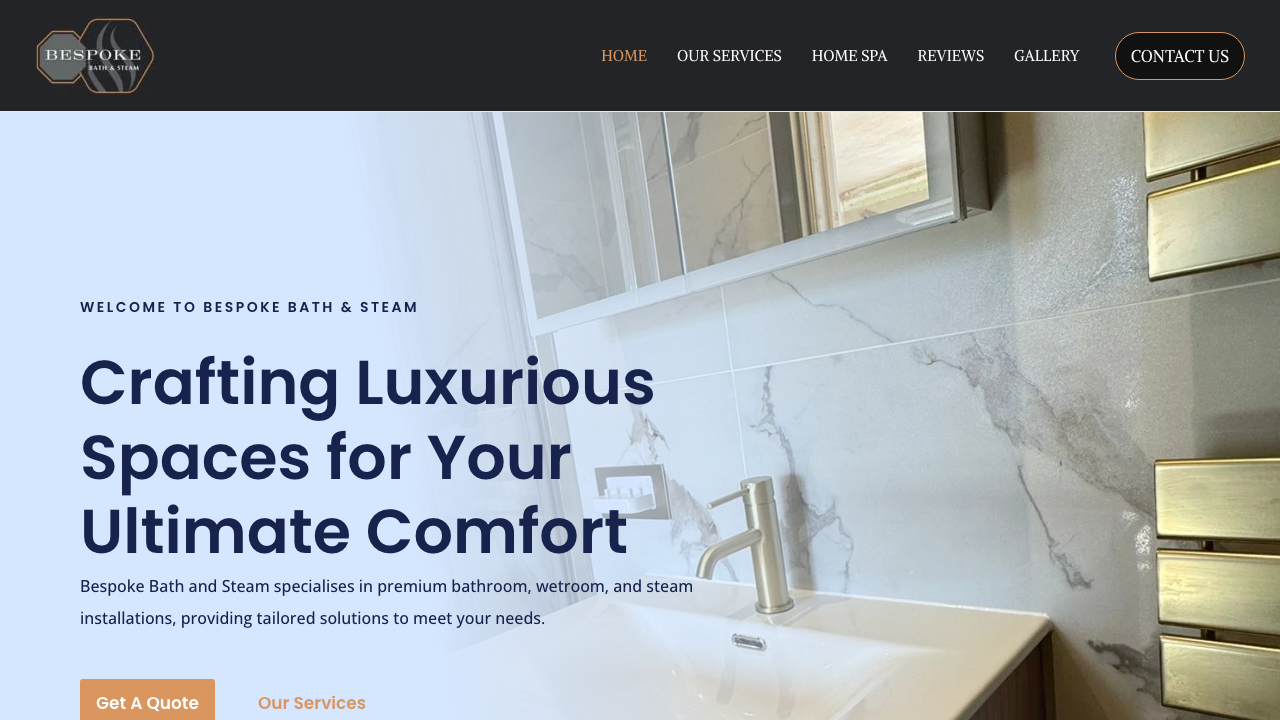 BESPOKE BATH AND STEAM ROOM INSTALLATIONS LTD website preview