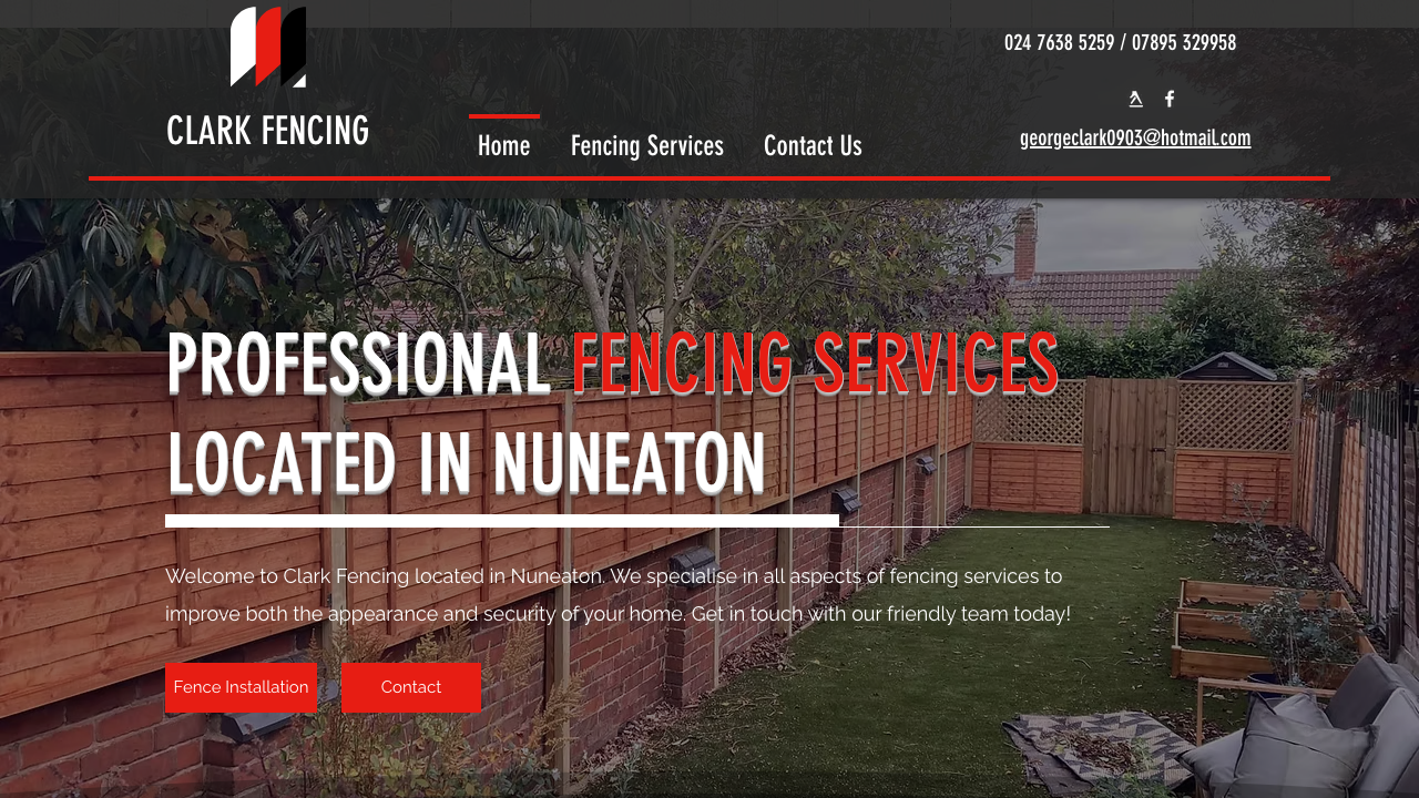 FENCING CONTRACTORS UK LTD website preview