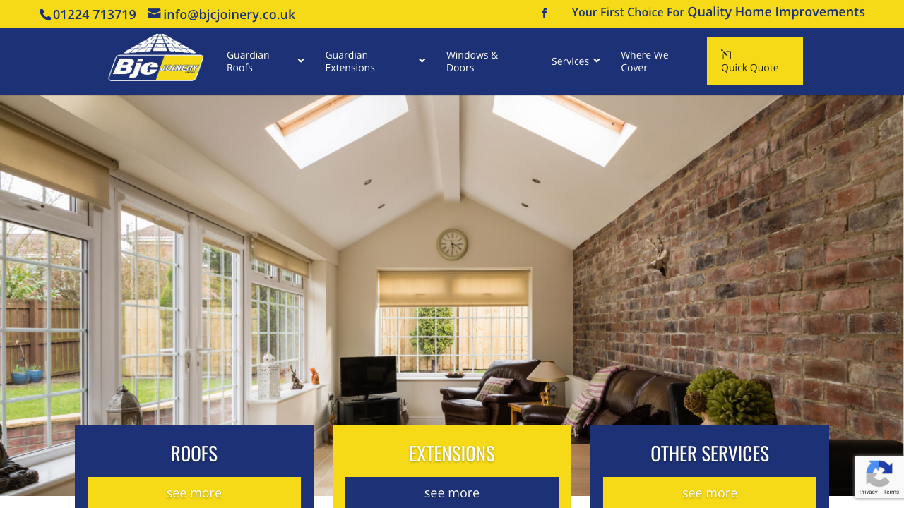 BJH JOINERY LTD website preview