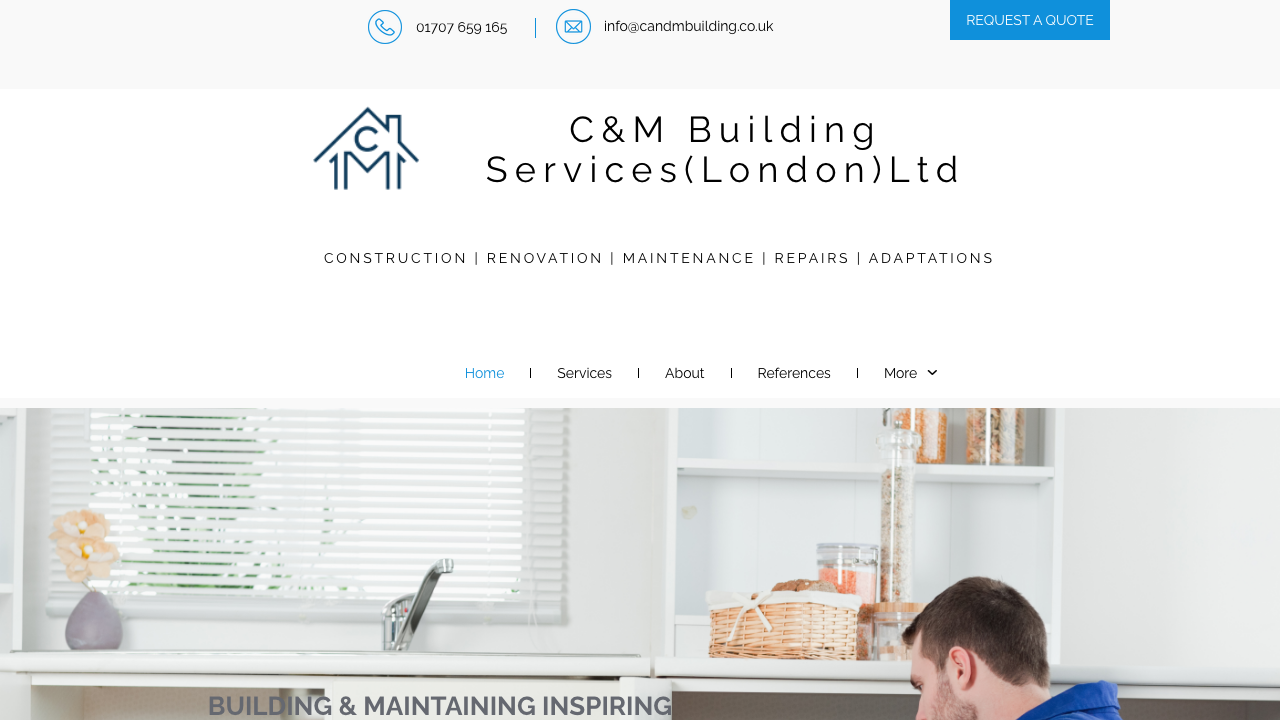 C&M HOME IMPROVEMENTS LIMITED website preview
