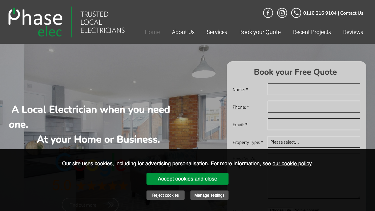 ELEC LIMITED website preview