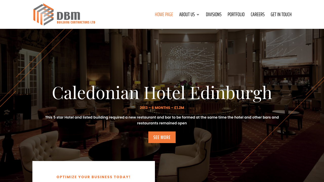 BAKER & MARTIN CONTRACTS LTD website preview