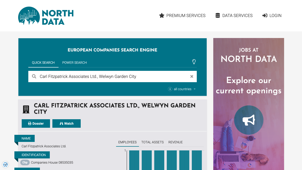 CARL FITZPATRICK ASSOCIATES LIMITED website preview