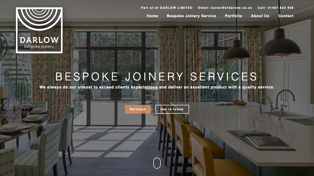 BF DARLOW LIMITED website preview