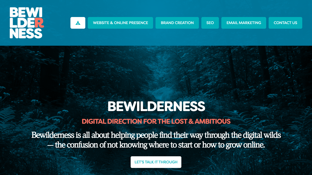 BEWILDERNESS LTD website preview