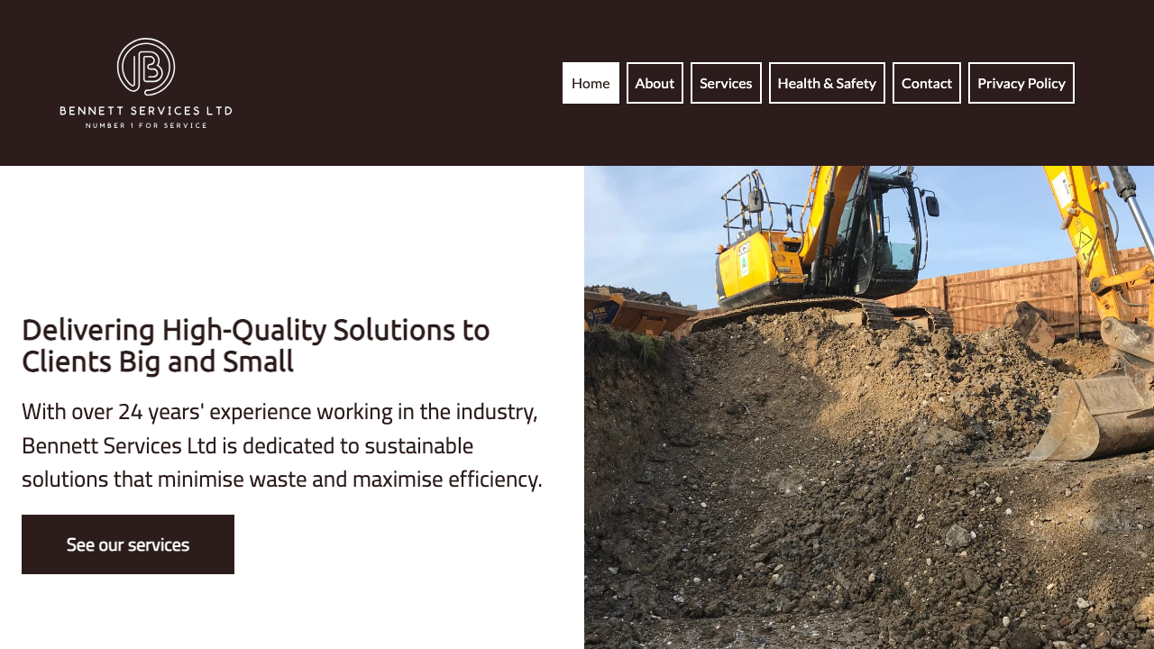 BENNETT SERVICES LTD website preview