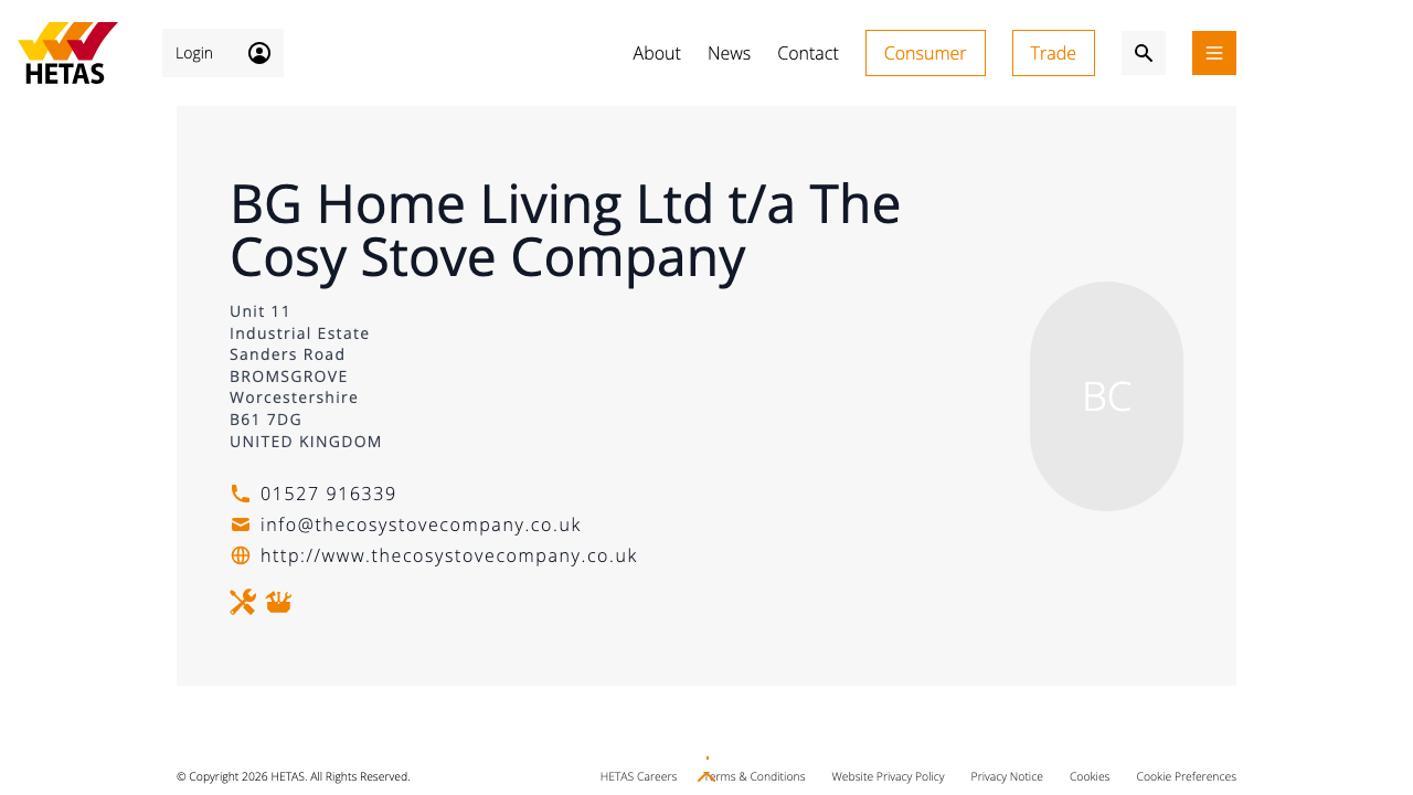 BG HOME LIVING LTD website preview