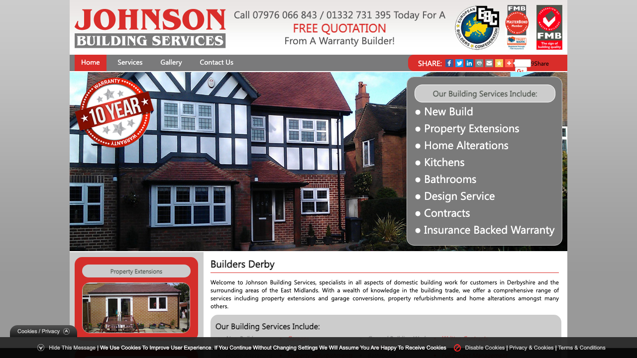 2 BUILDERS DERBY LTD website preview