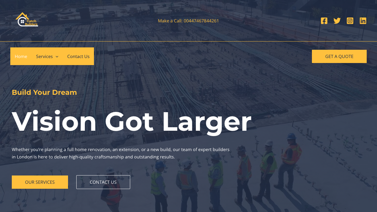 CATCH THE BUILDERS LTD website preview