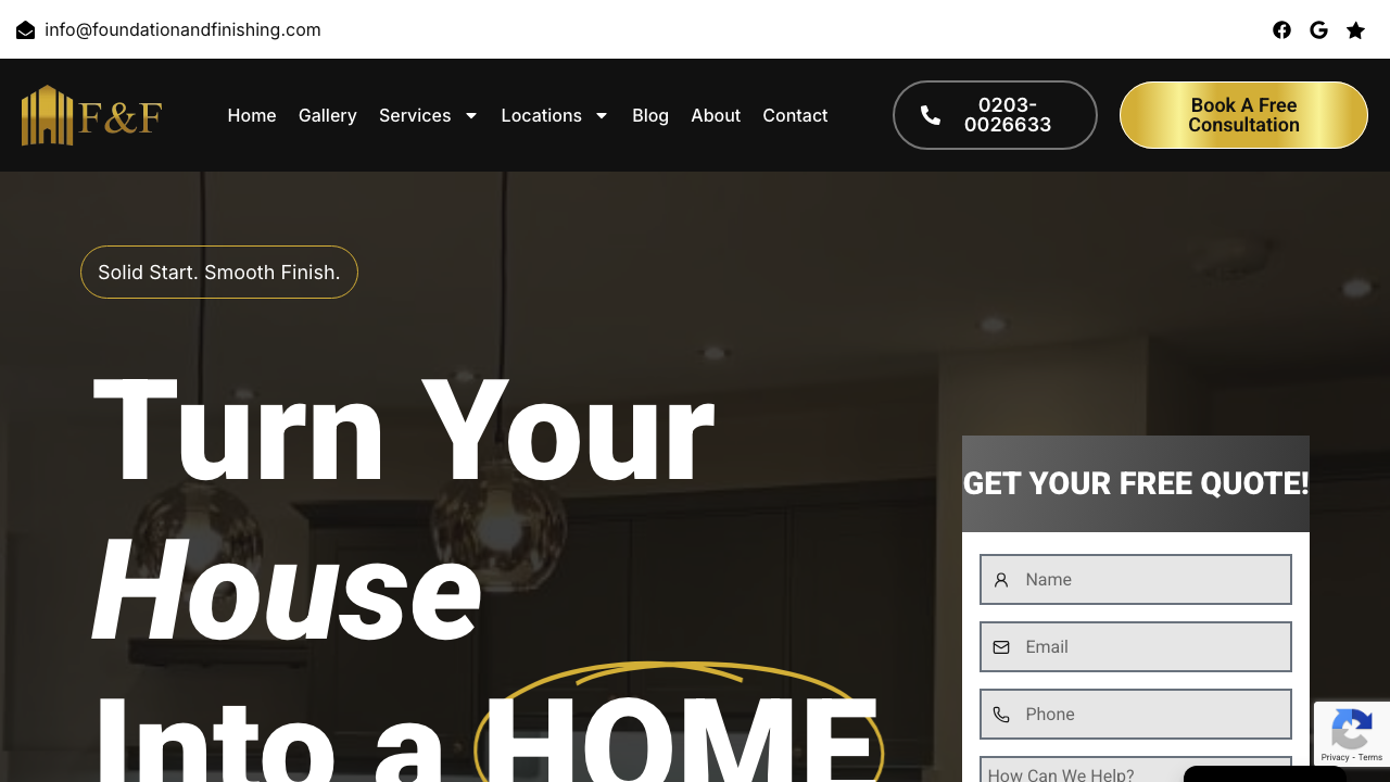 FF CONSTRUCTION LTD website preview