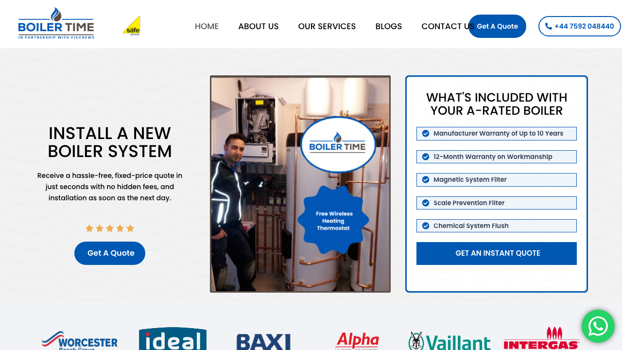 BOILERTIME LTD website preview