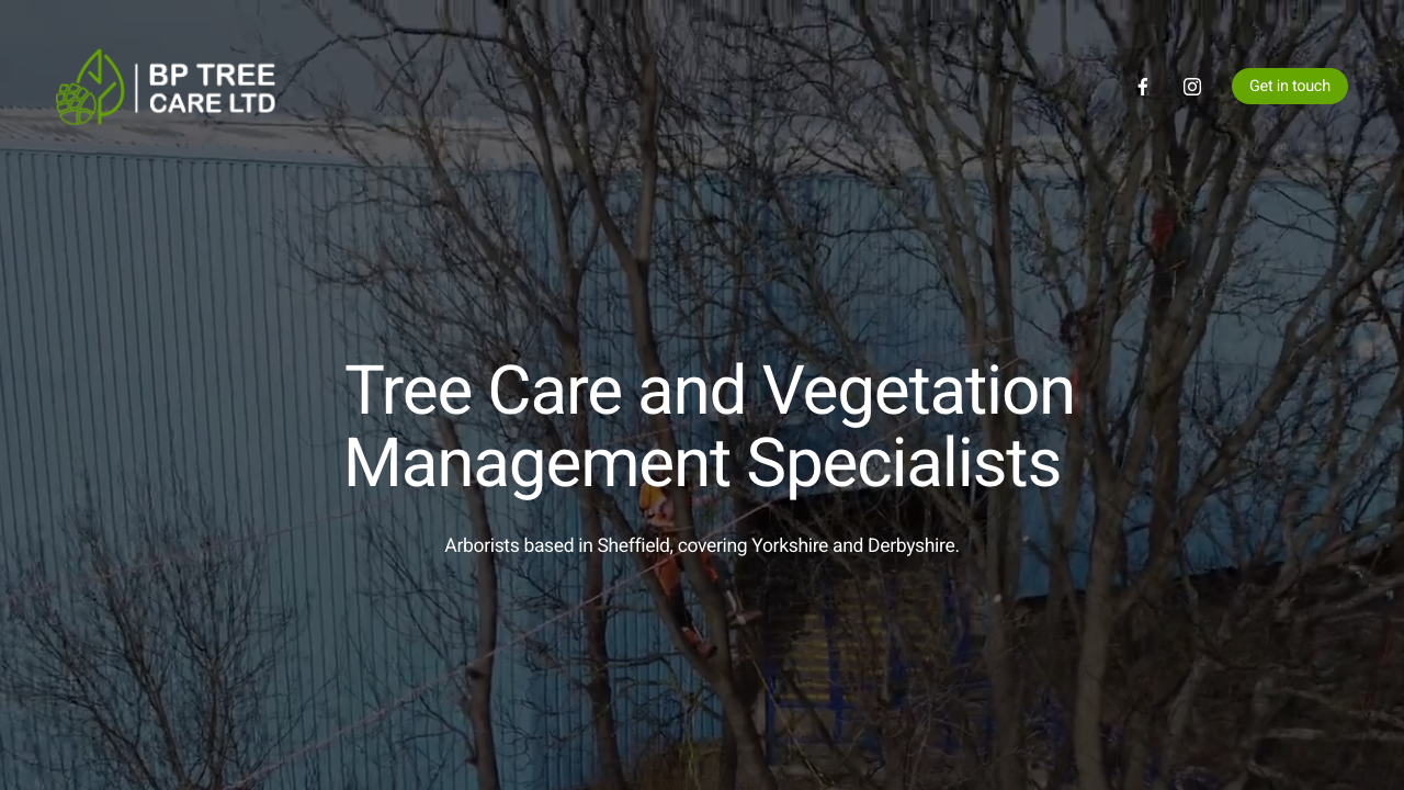 BP TREE CARE LIMITED website preview