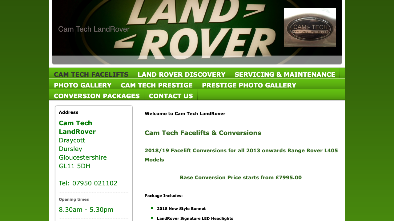 CAM TECHNICAL SERVICES LTD website preview