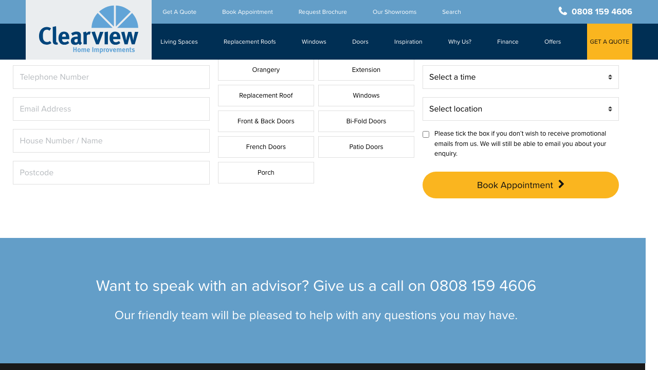 CLEARVIEW ORANGERIES LTD website preview