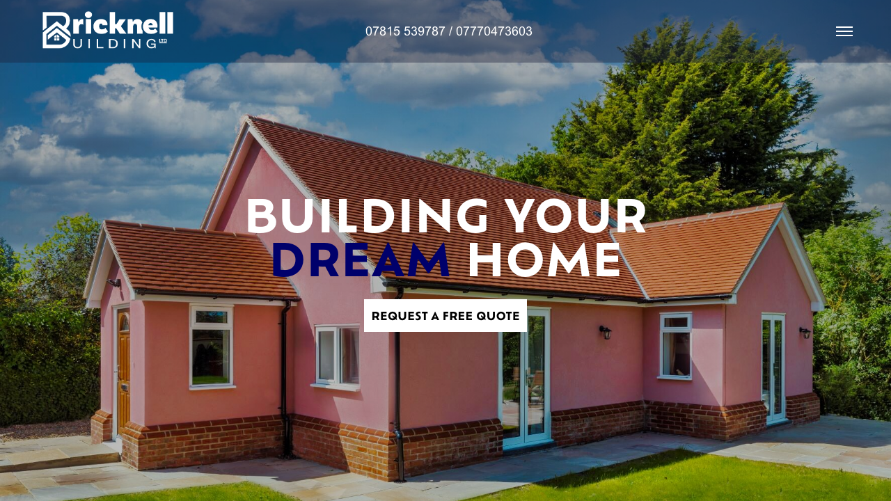 BRICKNELL BUILDING & DECORATING LTD website preview