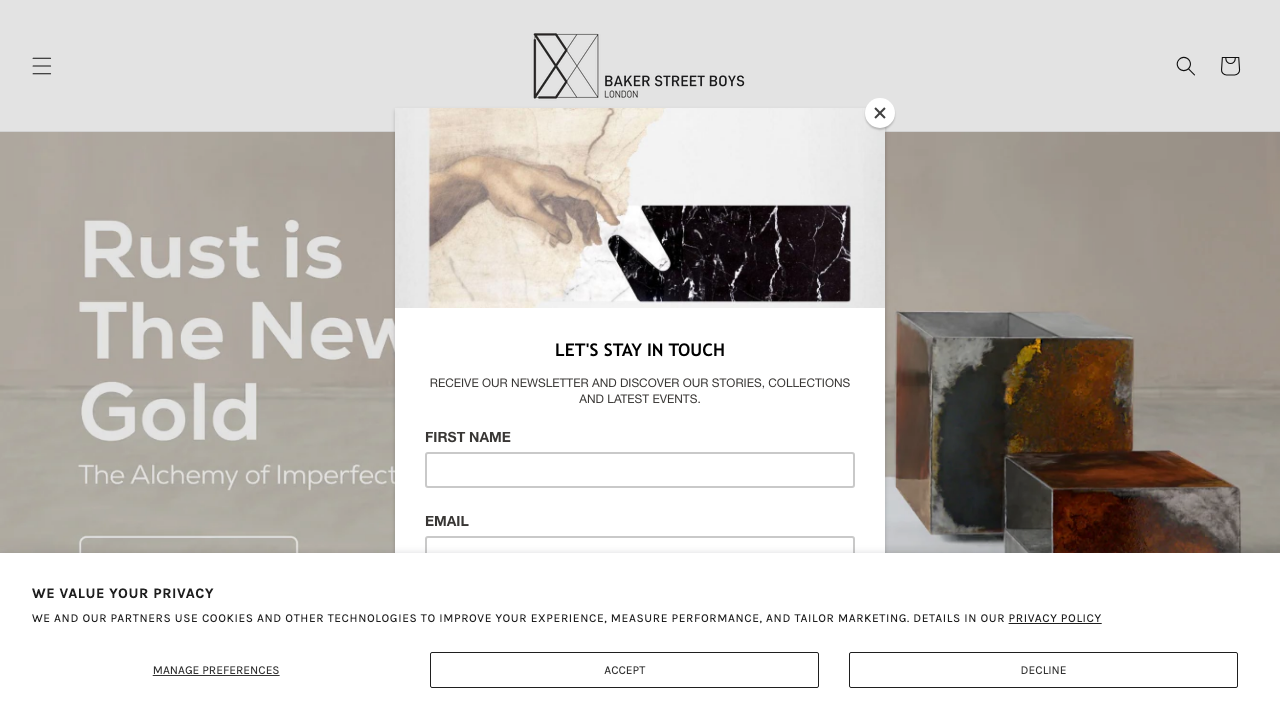 BAKER STREET BOYS LIMITED website preview