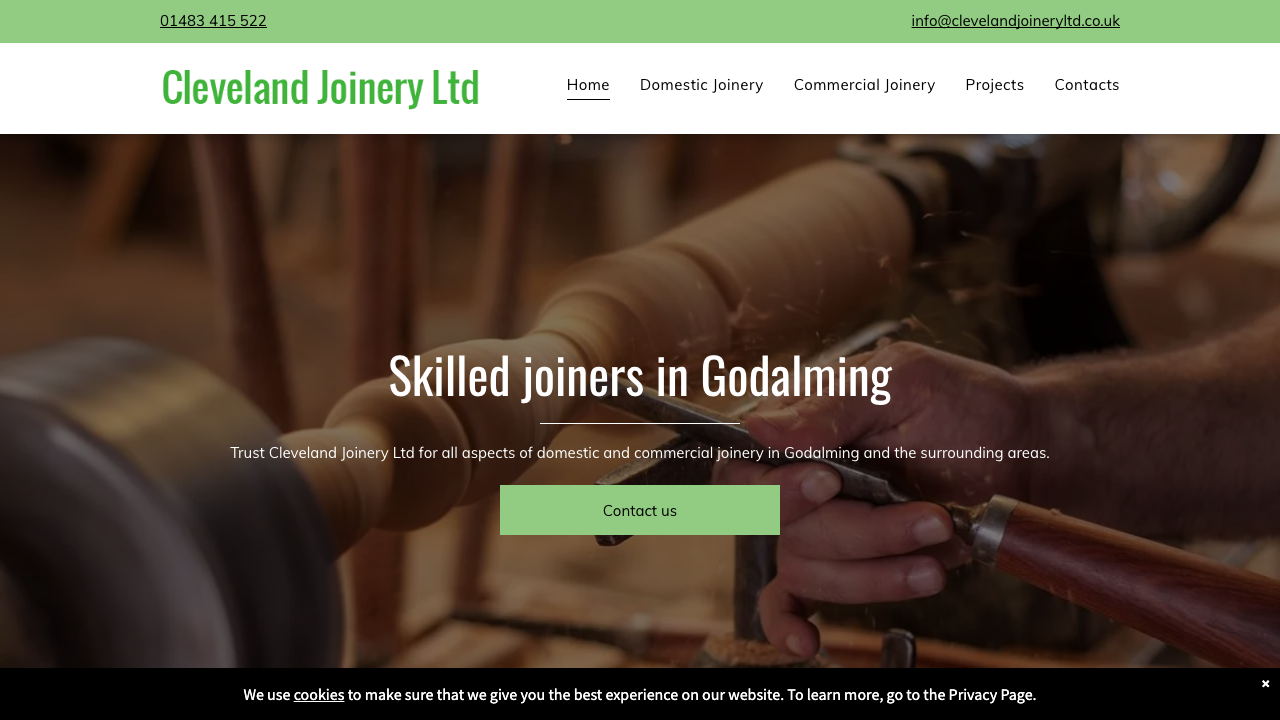 CLEVELAND JOINERY LIMITED website preview