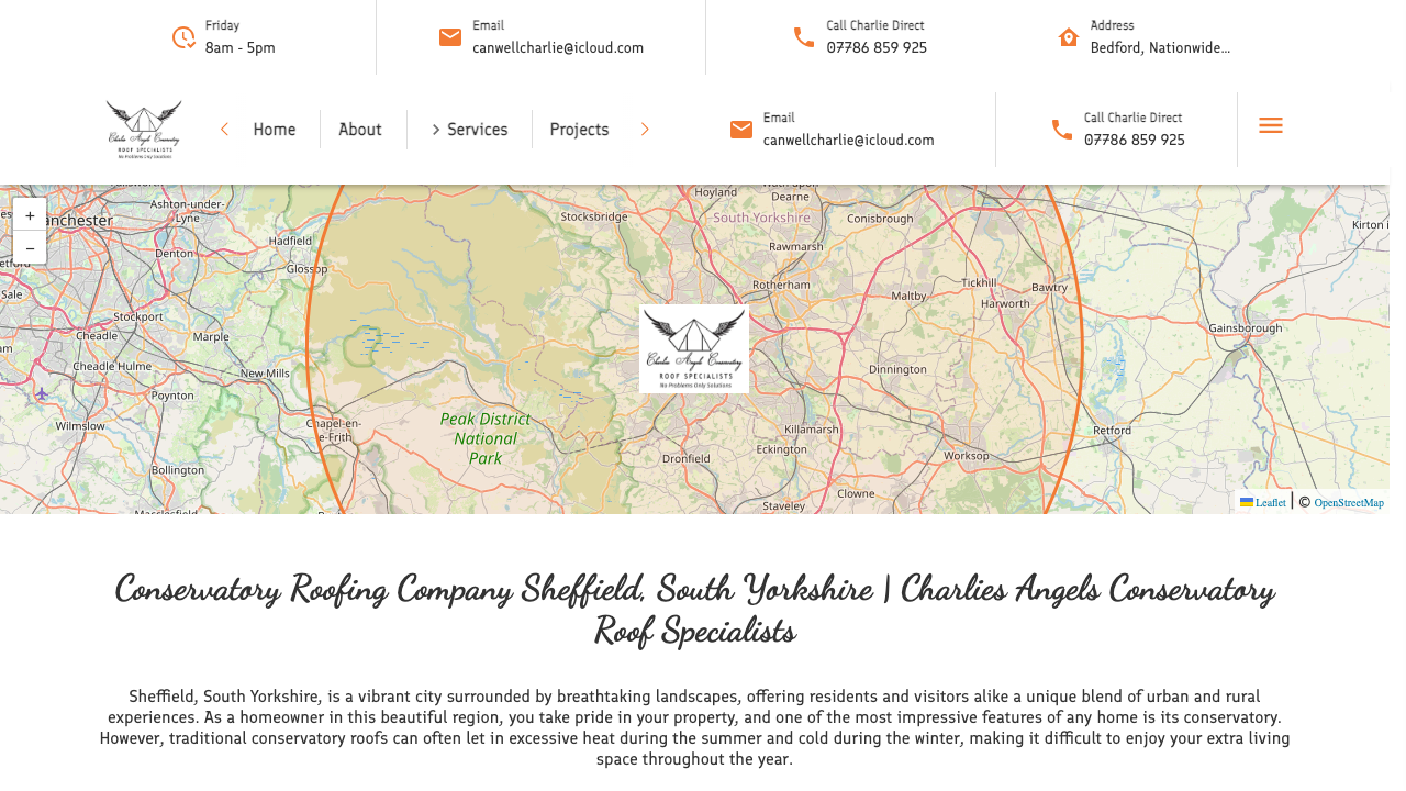 CHARLIES ANGELS CONSERVATORY ROOF SPECIALISTS LIMITED website preview