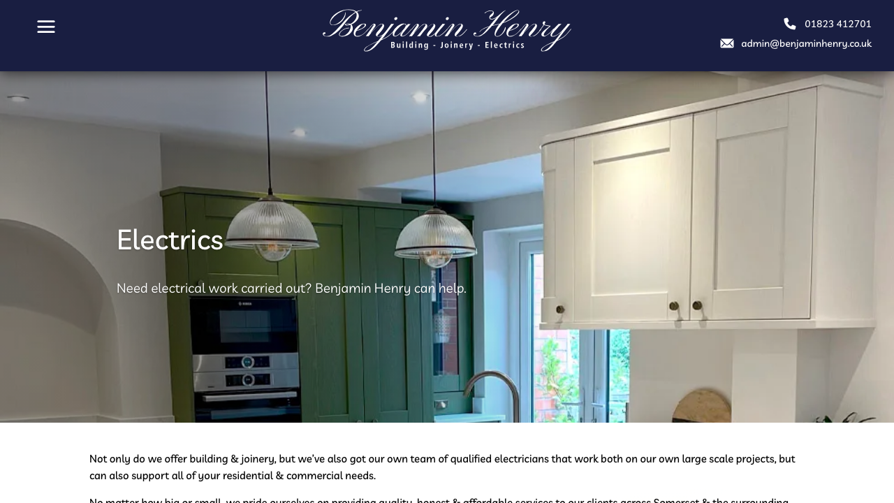 BENJAMIN HENRY ELECTRICS LIMITED website preview