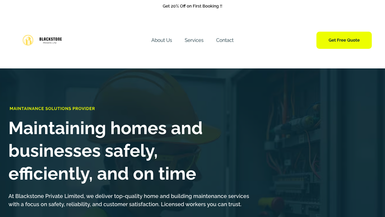 BLACKSTONE GARDEN WASTE AND HOUSE MAINTANENCE LIMITED website preview