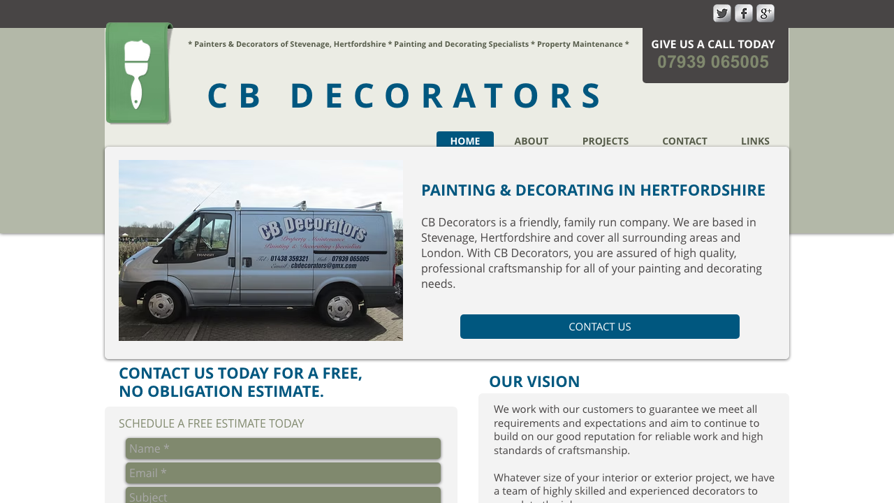 C & B PAINTERS & DECORATORS LIMITED website preview