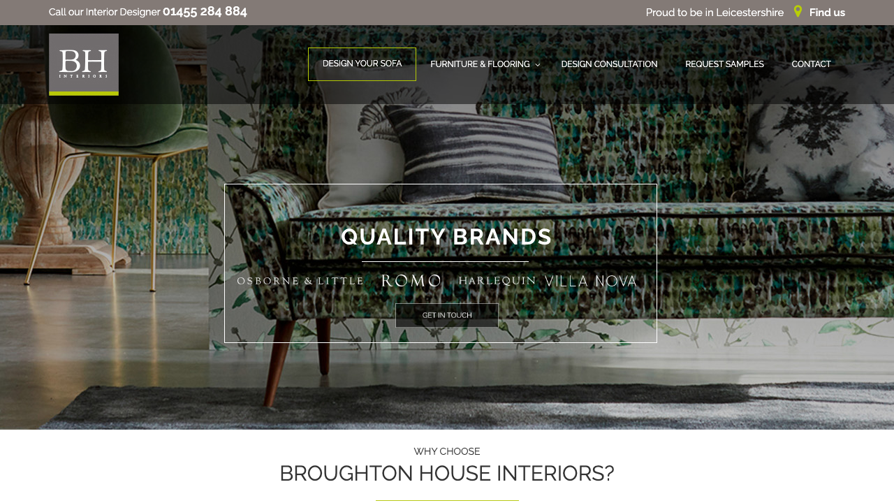 BROUGHTON HOUSE UPHOLSTERY LIMITED website preview