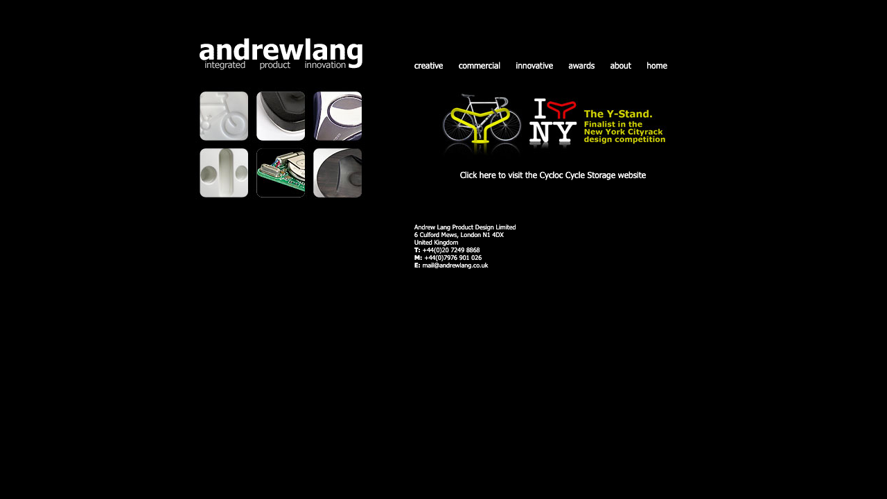 ANDREW LANG PRODUCT DESIGN LIMITED website preview