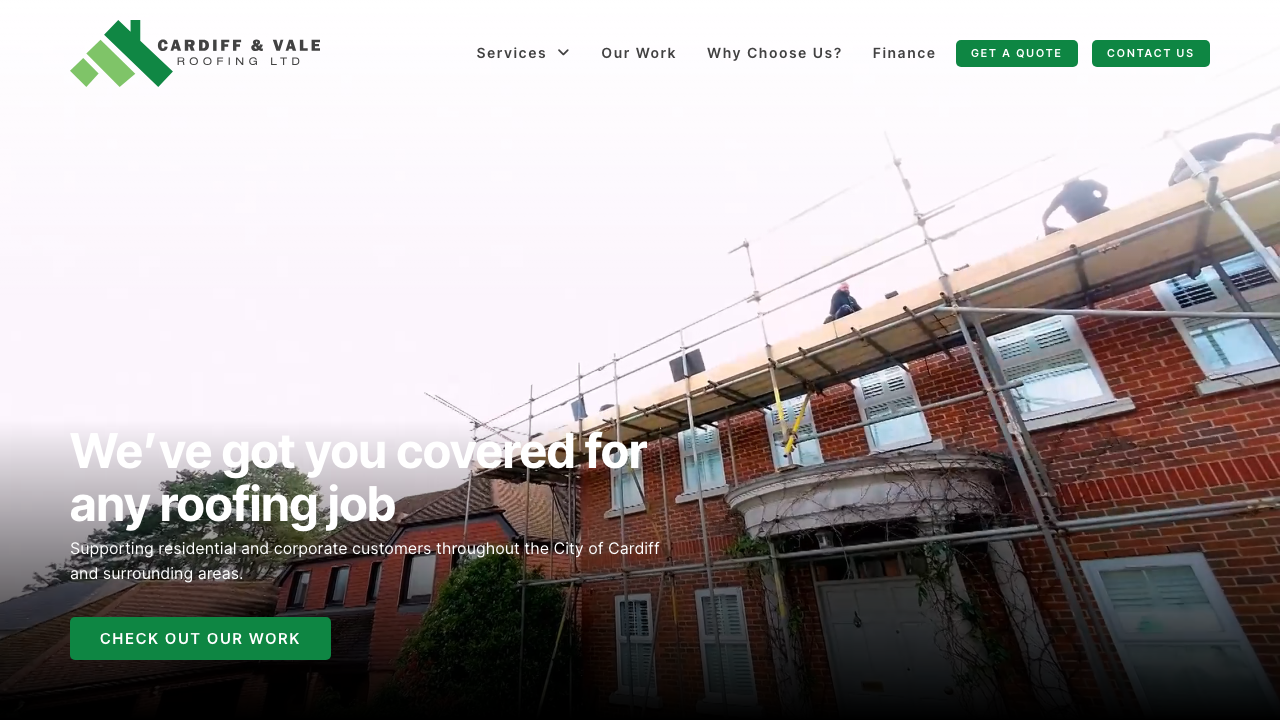 CARDIFF AND VALE ROOFING BUILDING LTD website preview