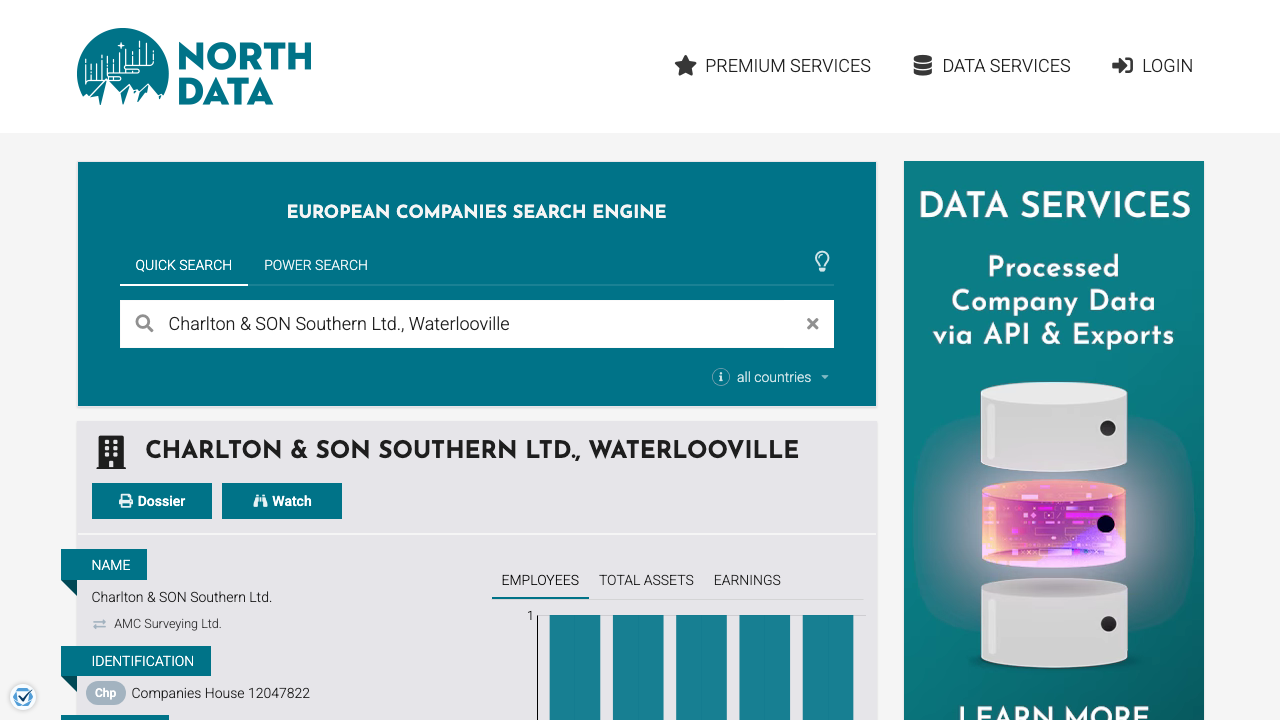 CHARLTON & SON SOUTHERN LIMITED website preview