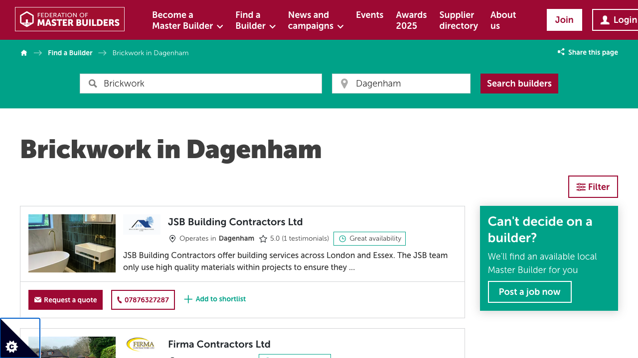 BRICKS CONSTRUCTIONS LTD website preview