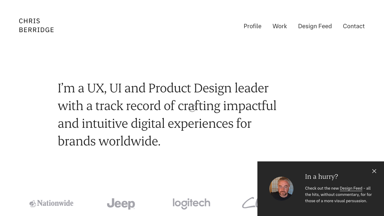 CHRIS BERRIDGE LTD website preview