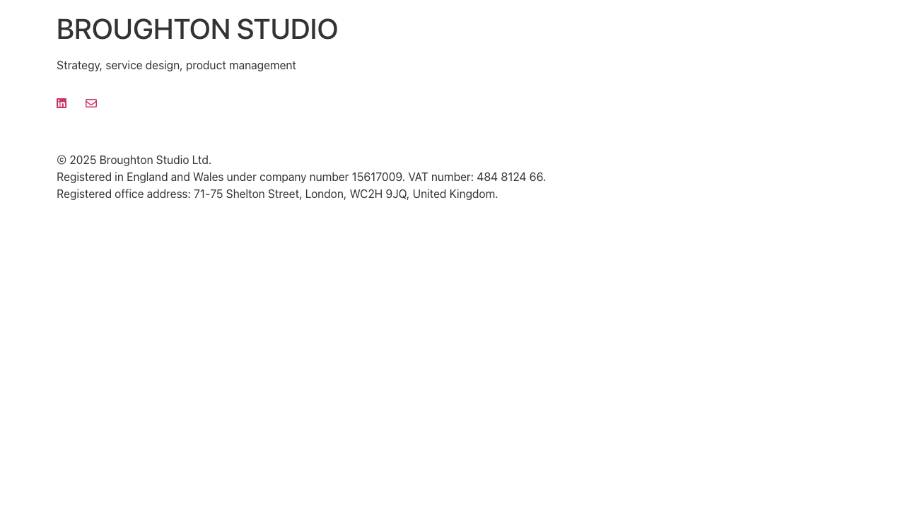BROUGHTON STUDIO LTD website preview