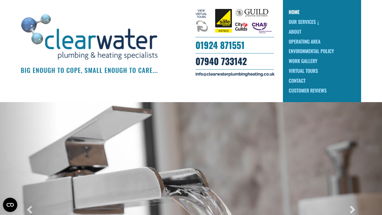 CLEARWATER PLUMBING & HEATING (SOUTH YORKSHIRE) LIMITED website preview