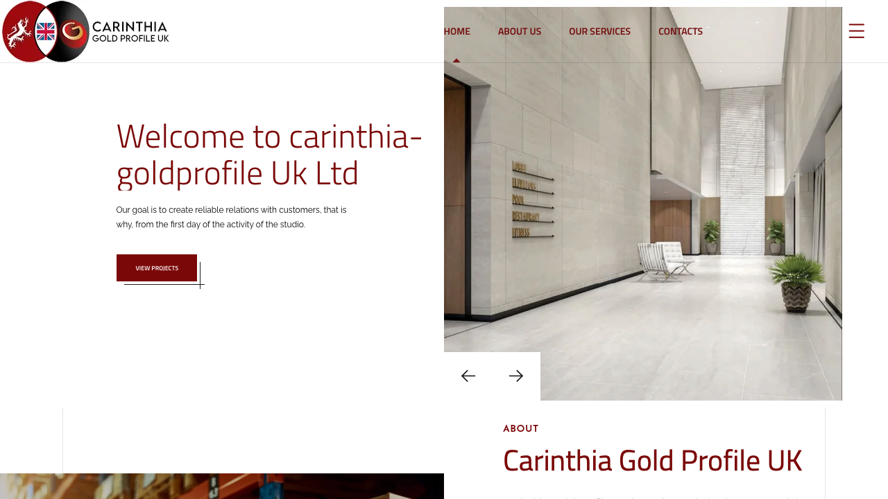 CARINTHIA GOLDPROFILE UK LTD website preview