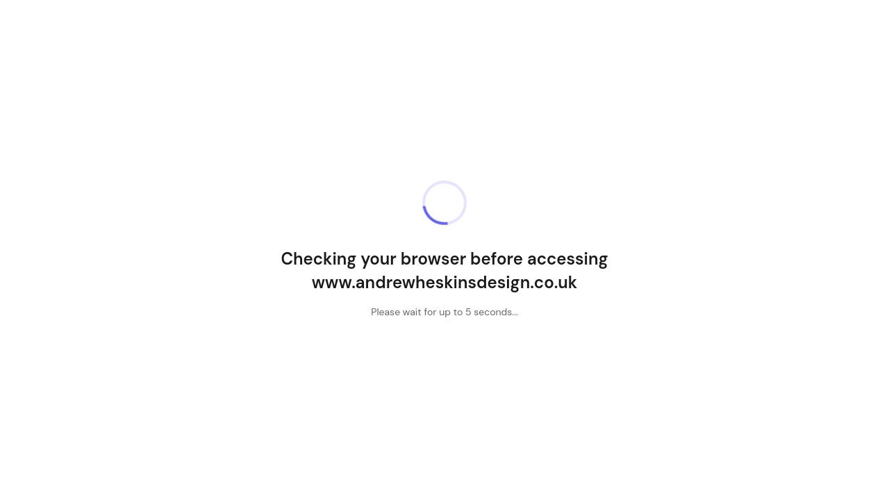 ANDREW HESKINS DESIGN LIMITED website preview