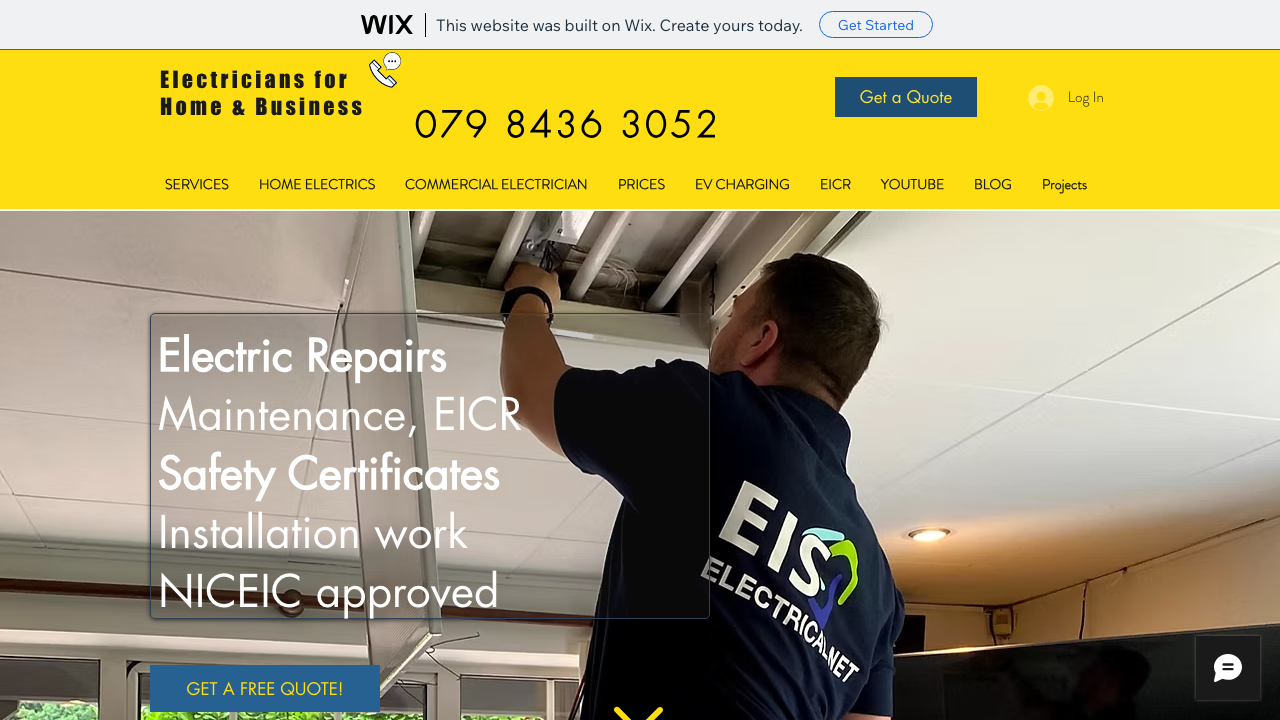 EIS ELECTRICAL LTD website preview