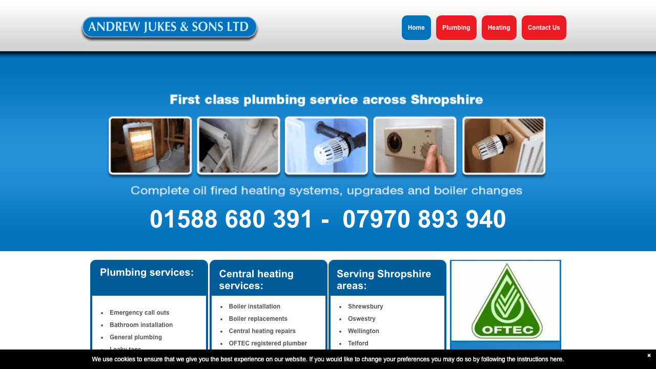 ANDREW JUKES & SONS LIMITED website preview