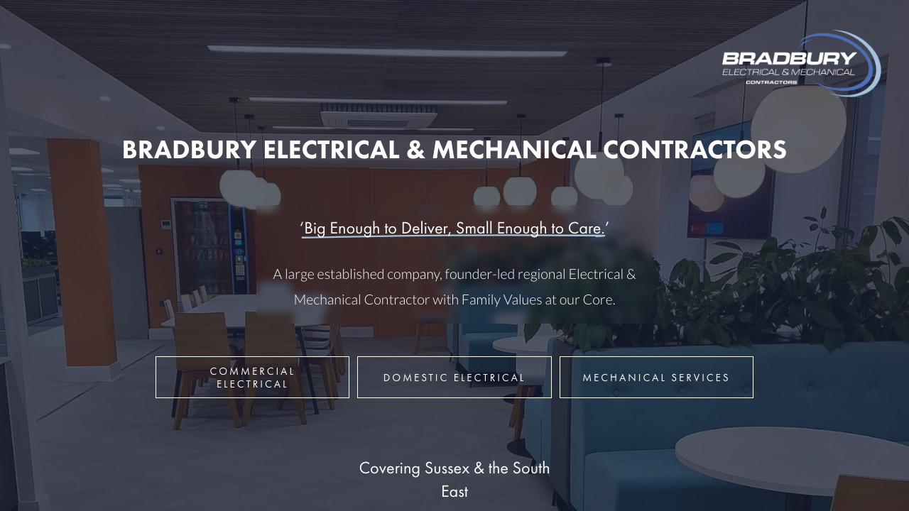 BRADBURY'S ELECTRICAL CONTRACTORS LIMITED website preview